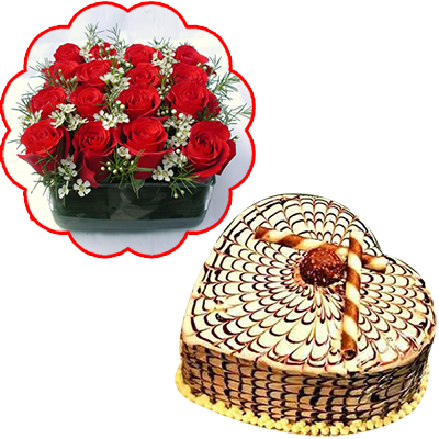 "Round shape Chocolate Cake ( 2 Tier) - 4kgs - Click here to View more details about this Product